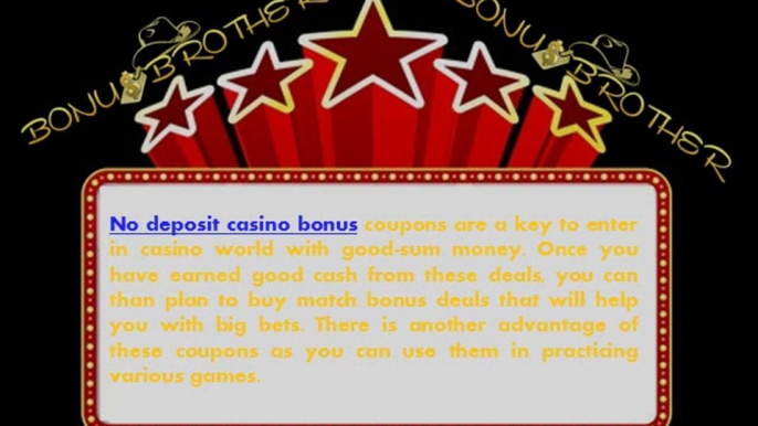 No Deposit Bonus Codes | Online Casinos | Bonus Brother