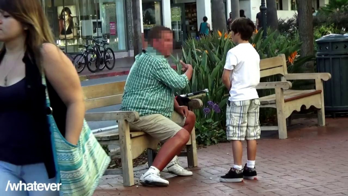 Kid Asks Strangers For A Light  - Kid smocking Social Experiment