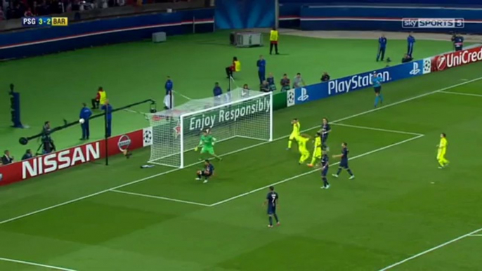 Paris Saint-Germain 3-2 Barcelona UEFA Champion League 2014 All Goals & Highlights in HD