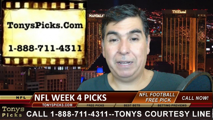 Sports Betting—NFL Thursday Night Football Picks Predictions Point Spread Odds 9-25-2014