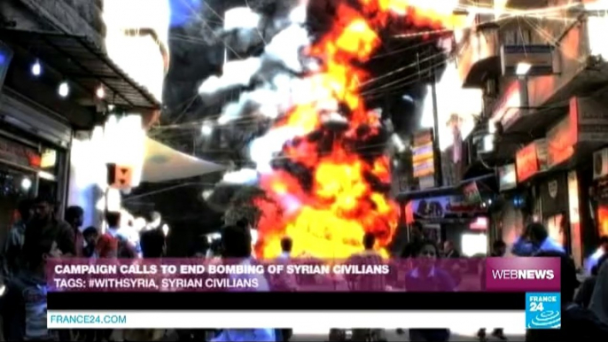 Web News - Campaign calls to end bombing of Syrian civilians