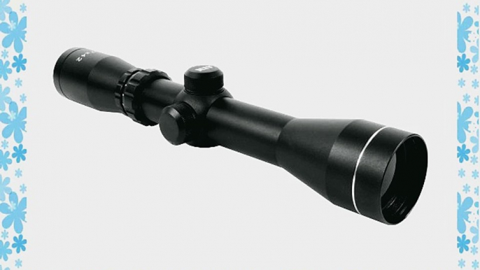 Aim Sports 2-7X42 30-mm Scout Scope/Mil-Dot/Rings Green Lens (Black Medium)