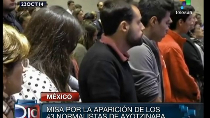 Misa en universidad mexicana por aparición de normalistas