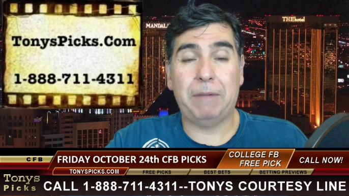 Friday Night Free College Football Picks Predictions Betting Preview Odds 10-24-2014