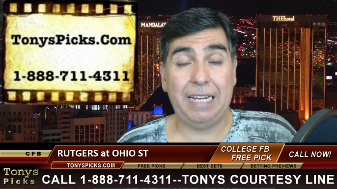 Ohio St Buckeyes vs. Rutgers Scarlet Knights Free Pick Prediction NCAA College Football Odds Preview 10-18-2014