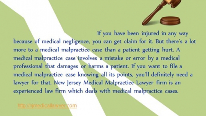 New Jersy Medical Malpractice Lawyers to Deal With Medical Malpractice Claims