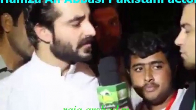 Hamza Ali Abbasi Pakistani actor and pti karkun ki media se goftogo today