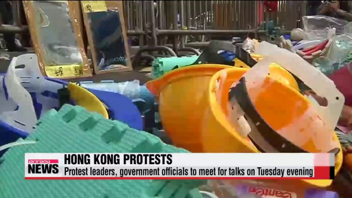 Hong Kong to hold talks with pro-democracy protesters Tuesday