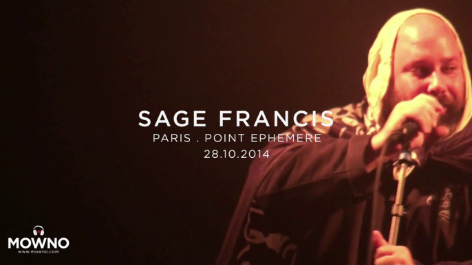 SAGE FRANCIS - Live in Paris