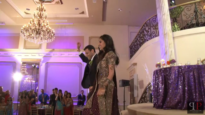 Modern Wedding Ceremony - 008 - Reception Entrance - Tina & Divakar