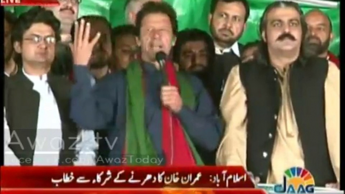 Imran Khan Speech in PTI Azadi March at Islamabad - 25th OCtober 2014