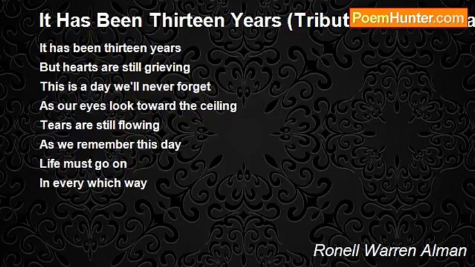 Ronell Warren Alman - It Has Been Thirteen Years (Tribute To The Oklahoma City Bombing)