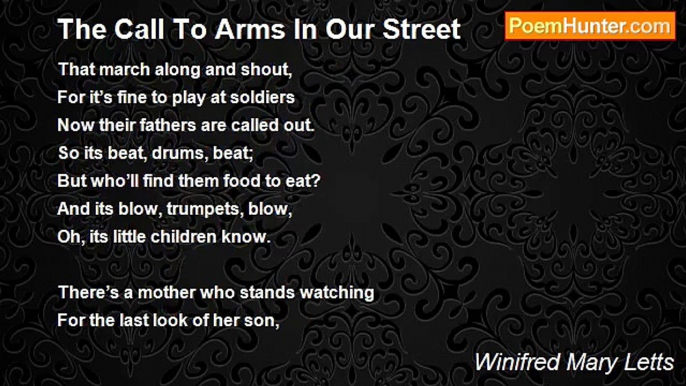 Winifred Mary Letts - The Call To Arms In Our Street