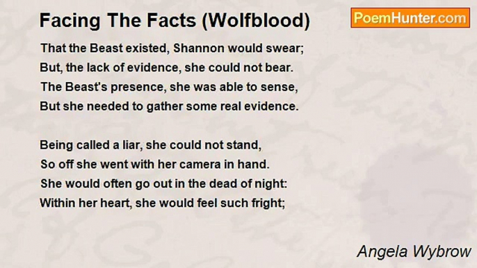 Angela Wybrow - Facing The Facts (Wolfblood)