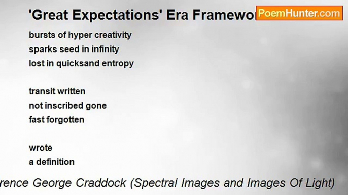 Terence George Craddock (Spectral Images and Images Of Light) - 'Great Expectations' Era Framework