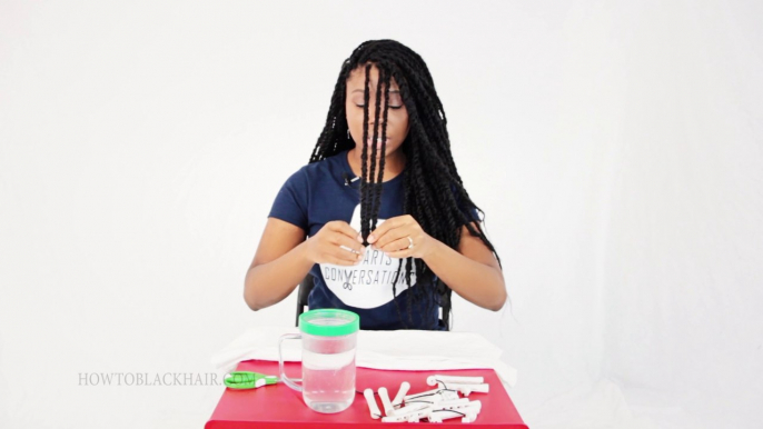 Mrs Rutters Perimeter Crochet Kink Twists Tutorial Part 4 of 8 - Curling Your Hair