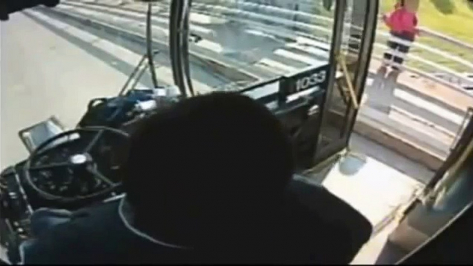 Hero Bus Driver- Bus Driver Saves Woman From Jumping Off Bridge In New York