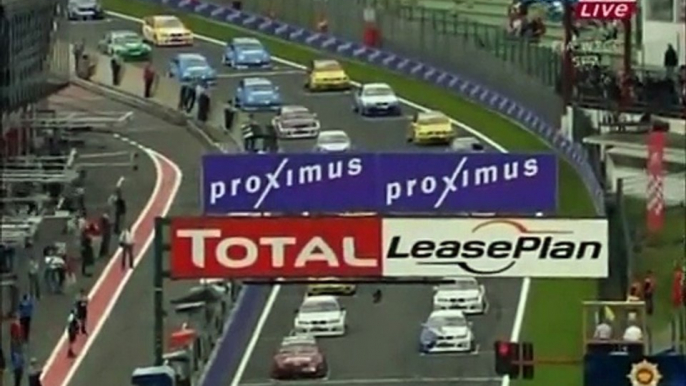 WTCC Spa 2005 race 1 Huge crash start