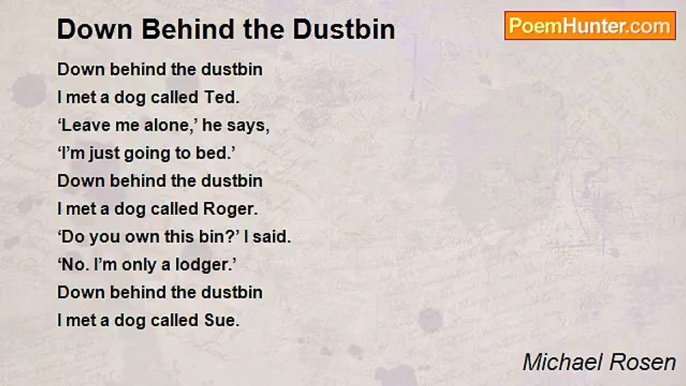 Michael Rosen - Down Behind the Dustbin