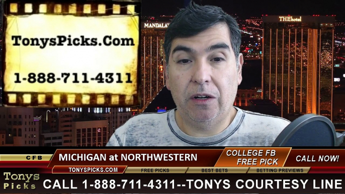 Northwestern Wildcats vs. Michigan Wolverines Free Pick Prediction NCAA College Football Odds Preview 11-8-2014