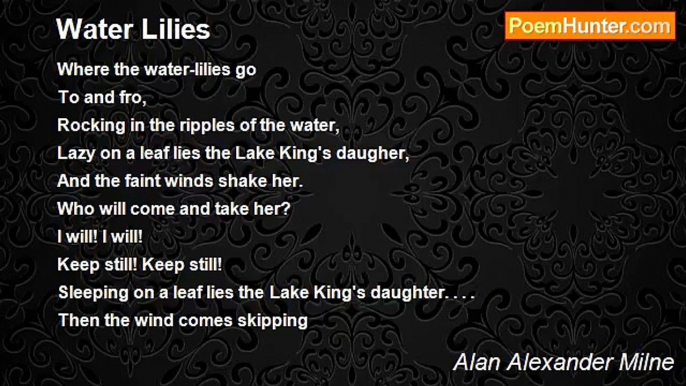 Alan Alexander Milne - Water Lilies