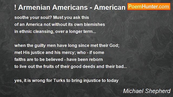 Michael Shepherd - ! Armenian Americans - American Armenians