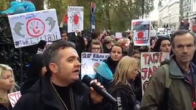 Dominic Dyer speech at the Taiji protest at the Japan Embassy in London 7Nov14