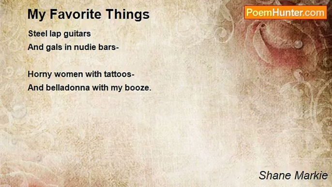 Shane Markie - My Favorite Things