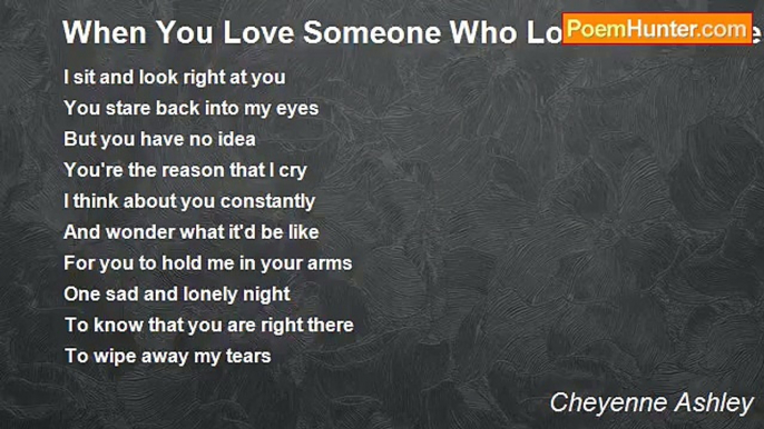 Cheyenne Ashley - When You Love Someone Who Loves Someone Else