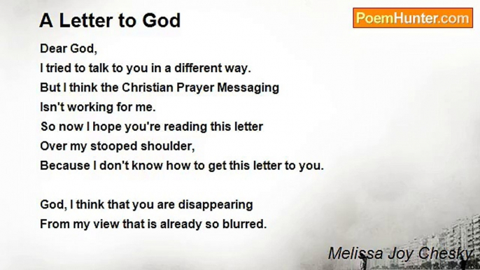 Melissa Joy Chesky - A Letter to God