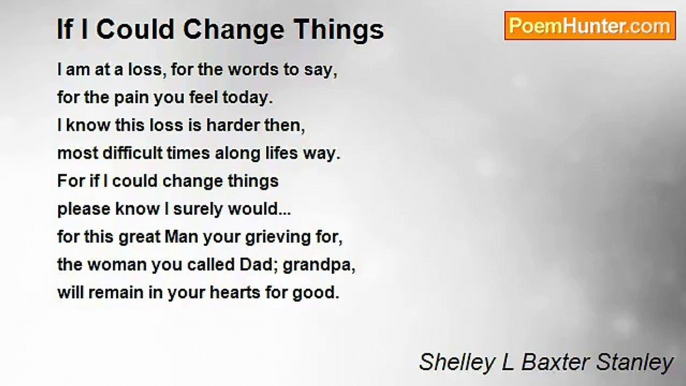 Shelley L Baxter - If I Could Change Things