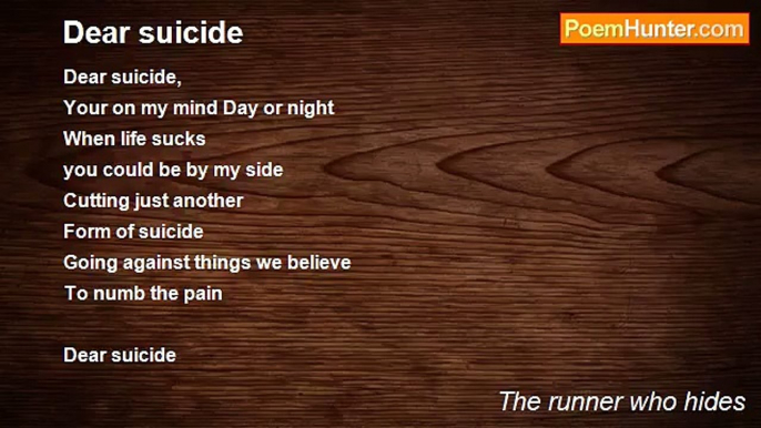 The runner who hides - Dear suicide