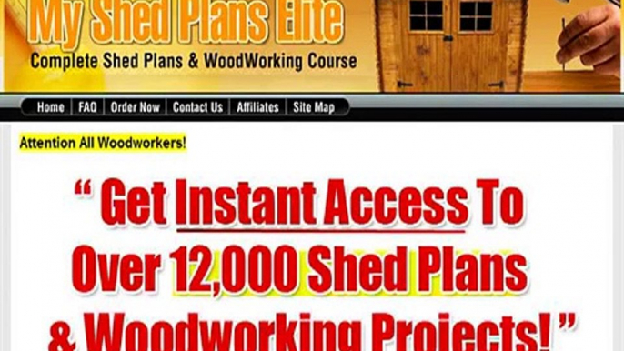 My Shed Plans Review My Shed Plans Elite - Learn To Build Shed Plans Fast And Easy