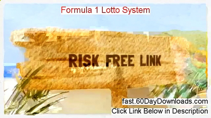 Reviews of Formula 1 Lotto System (2014 Legit Reviews)