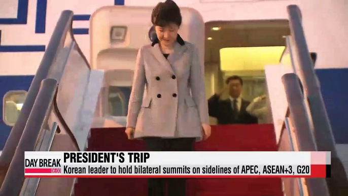 President Park to hold bilateral summits on sidelines of APEC, ASEAN+3, G20