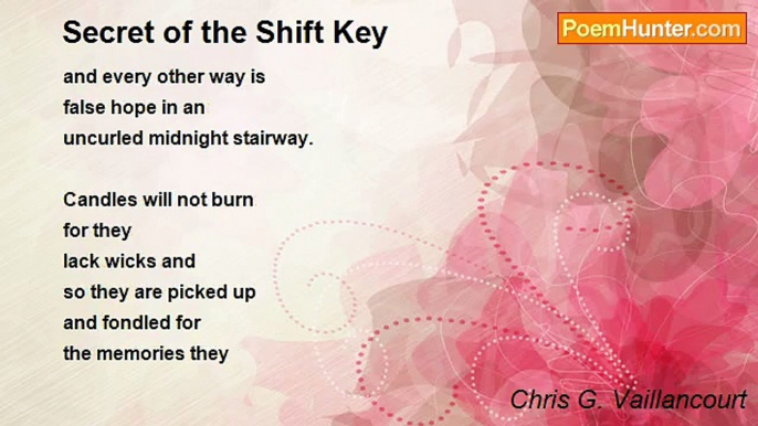 Chris G. Vaillancourt - Secret of the Shift Key