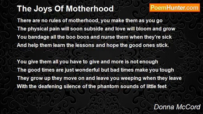 Donna McCord - The Joys Of Motherhood