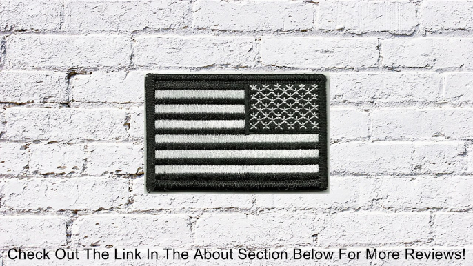 Tactical Reverse USA Flag Patch - Black & White Review