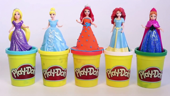 Disney Princess Magiclip Dolls Play Doh Dress How to Make Playdough Dress Hasbro Toys