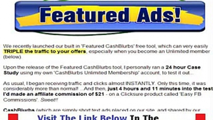 Cash Blurbs FACTS REVEALED Bonus + Discount