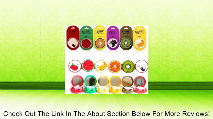 New Cute Fruit Print Plastic Contact Lens Mate Box with Mirror Review