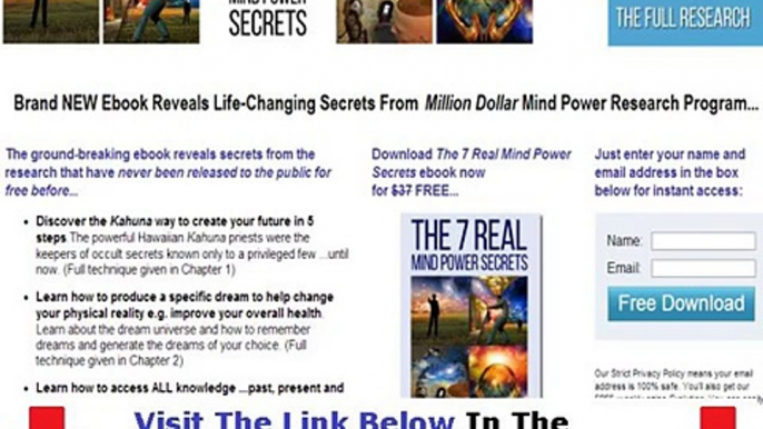 Real Mind Power Secrets Discount Link Bonus + Discount