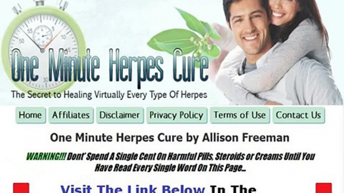 One Minute Herpes Cure + DISCOUNT + BONUS