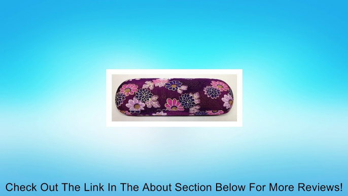 Japanese Floral Print Flowers Purple Eyeglasses / Sunglasses Hard Shell Case Review