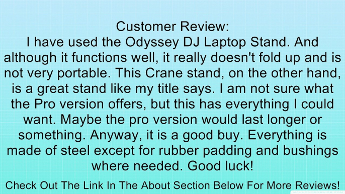 Crane Stand Plus Laptop Stand, White Review