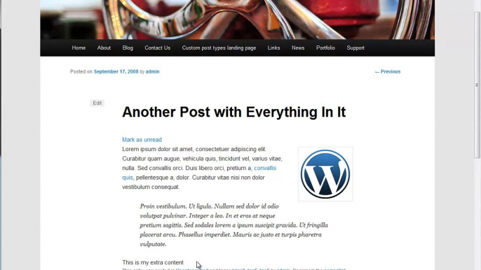 Writing Your First WordPress Plugin Part 4