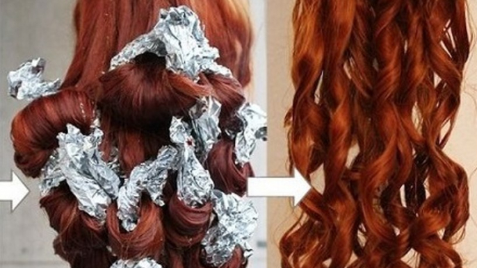 How to curl hair with foils (Lasts Longer than Curling Iron)