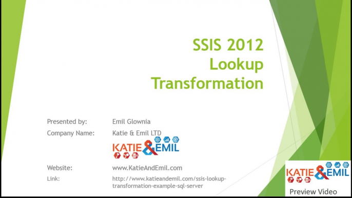 SSIS Lookup Transformation Tutorial Part 1