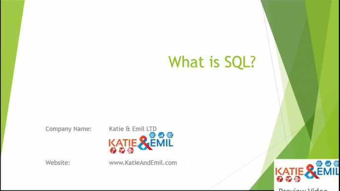 What is SQL Tutorial Part 1