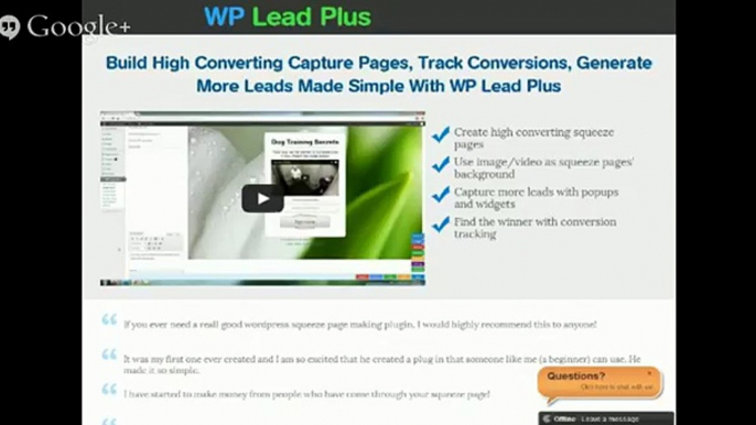 WP Lead Plus - Best Squeeze Page Creator Plugin For Wordpress